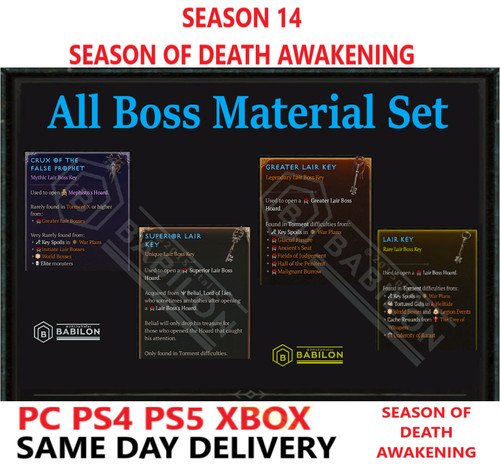 Season diablo all - all, boss